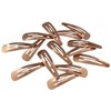 HAARallerliebst® 14 Stück Snap Haarspangen Damen - roségold - 5cm