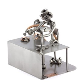 Steelman24 I Nuts and bolts sculpture Goldsmith I Handmade ornaments I Made in Germany I I Metal figurine