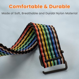 BANSO 20mm Nylon Watch Band for Garmin Forerunner 55/645/645 Music/245/245 Music/158,for Approach S12/S40/S42,for vívoactive 3/5,Venu/Venu 2 Plus/Venu Sq/Venu Sq 2,for vívomove