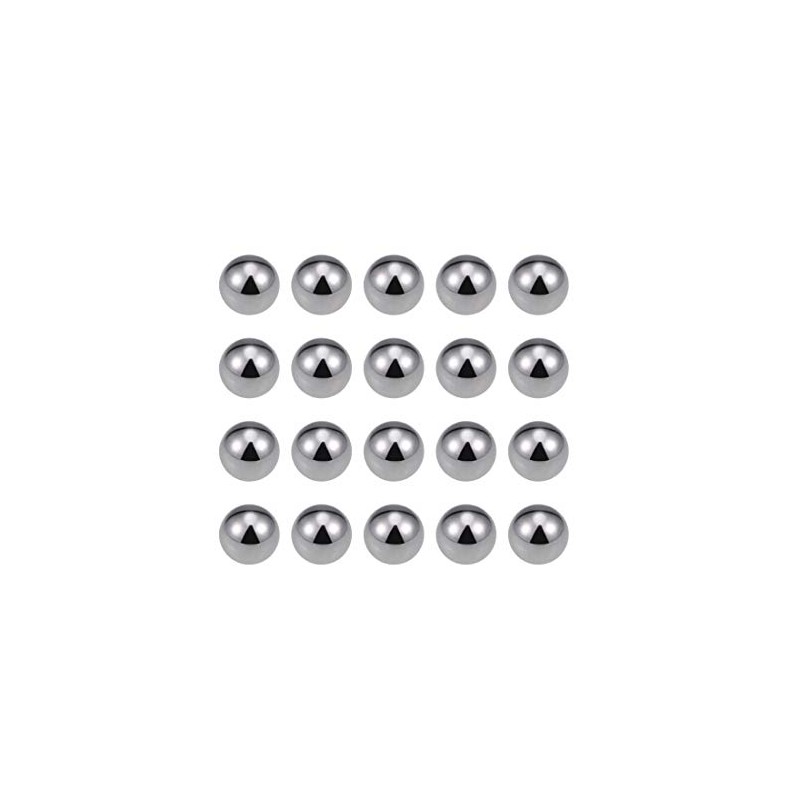 sourcing map Pack of 50 Bearing Balls, Carbon Steel, Precision