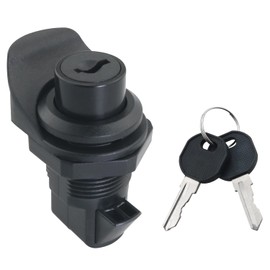 ZZLZX Push Button Lock 1 Key Plastic Push Button Glove Compartment Lock Metal Shut Off Lock Switch Electric Cabinet Door Locks Turnbuckle Locks for Marine Tool Box Locks
