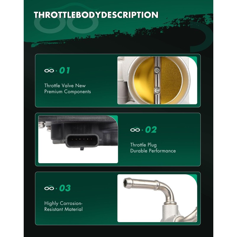 SCITOO Throttle Body 13400-66J00 Automotive Throttle Fit for 2006-2008 for