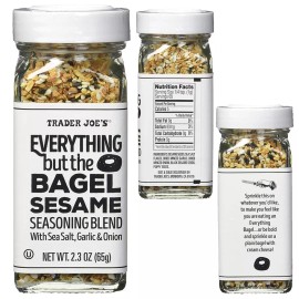 Trader Joe's Bagel Seasoning Blend with Sea Salt, Garlic, Onion (2.3oz) - 1-Pack