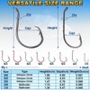 Catfish Hook Set Offset Octopus Circle & Baitholder Hooks 100-Pack