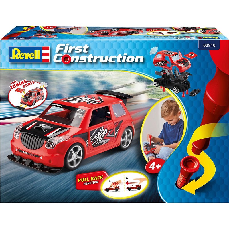 Revell 00910 First Construction Rally Car with Pullback Motor Car