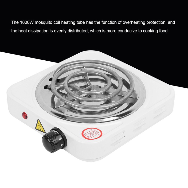 1000W Stainless Steel Portable Single Tube Electric Stove Home Electric
