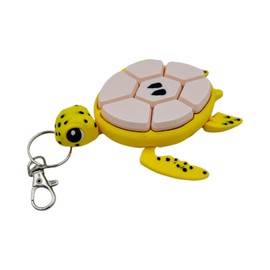 Fidget Clickers - Keychain and Desktop Clickers - Sensory Figures, Mechanical Keys - Autism, ADHD, Stress, Anxiety Relief (Banana Fruit Turtle)