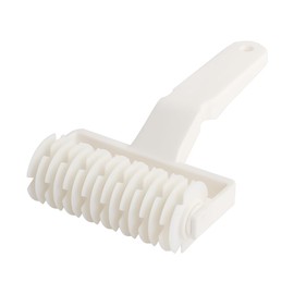 HAIKING Pizza Lattice Roller, 1 Pcs White Plastic Hobbing Kitchen Bakery Baking Tool for Cookie, Bread, Pie, Pizza (12 x 19cm/4.72 x 7.48in)
