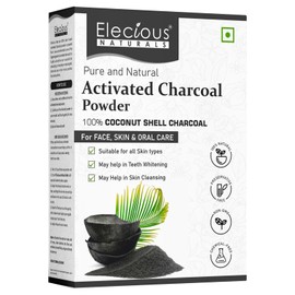 Elecious Naturals Activated Charcoal Powder Ideal for Face and Skin Removed Dead Skin, Impurities and Detoxify Skin Coconut Charcoal Powder 100% Natural 200gm