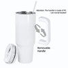 AGH 40 oz Sublimation Tumblers with Handle and Cover, 12