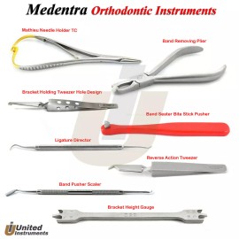 Medentra Orthodontic Instruments Band Pusher Seater Remover Bracket Holding Positioner CE