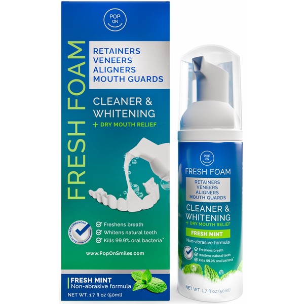 Aligner & Retainer Cleaner Fresh Foam – Dry Mouth Relief,