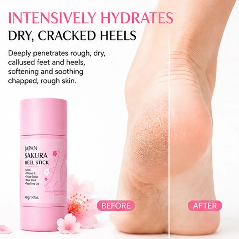Sakura Foot Heel Stick, Sakura Scent Cracked Heel Repair