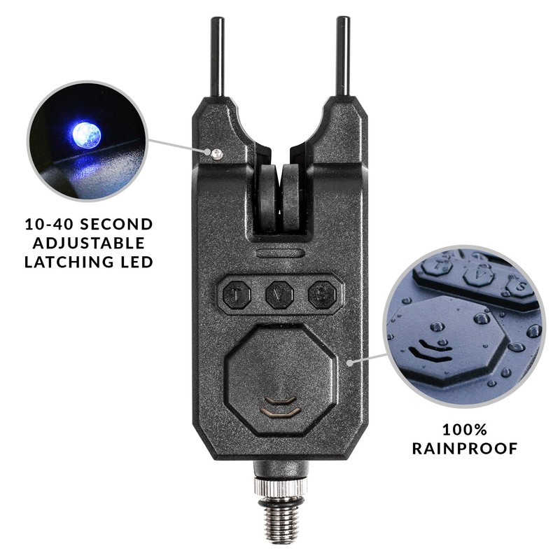 King CARP - Waterproof Multi-function Bite Alarm Carp Bite Alarm