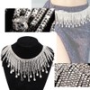 1 Yard DIY Crystal Glass Rhinestones Trimming Sewing Tassel Chain