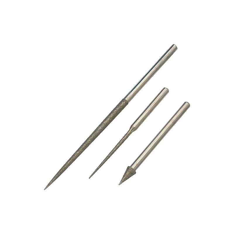Diamond reamers with pin vice 3 Diamond Bead reamers with