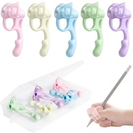 5 Pieces Ergonomic Pencil Grip, Writing Aid, Posture Correction, Improves Grip, Easy to Use Writing Support for Adults