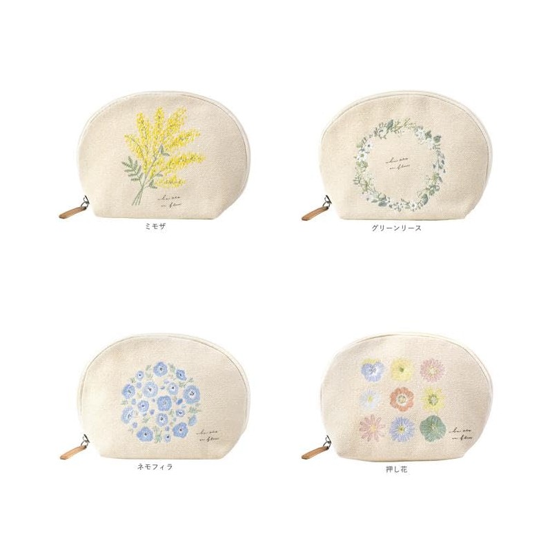ito& Embroidered Shell Pouch Pouch Herb