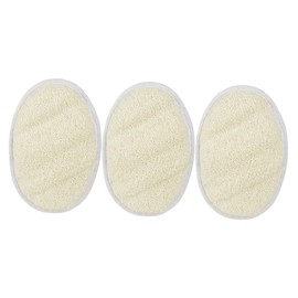 Ipetboom 3Pcs Exfoliating Loofah Scrubber Pads Body Scrubbers for Smooth Skin Durable Bathing Tool Convenient Lanyard Design for Shower Cleaning for All Skin