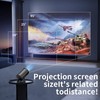Portable 1080P Mini Projector with Bluetooth and WiFi, 270° Adjustable
