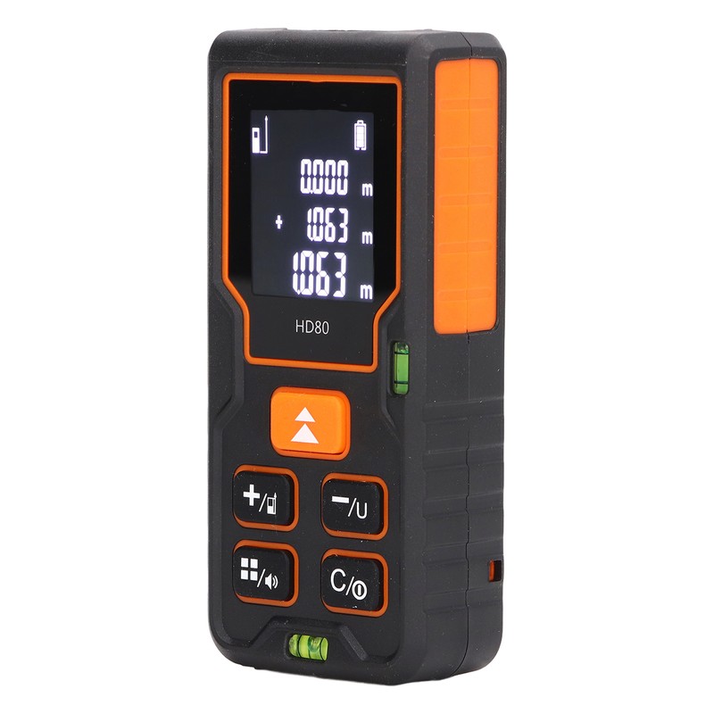Laser Distance Meter Infrared Backlit LCD Tape Measure Distance Area