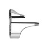 QWORK® 8 Pack Adjustable Glass Shelf Bracket, Wall Mounted Zinc
