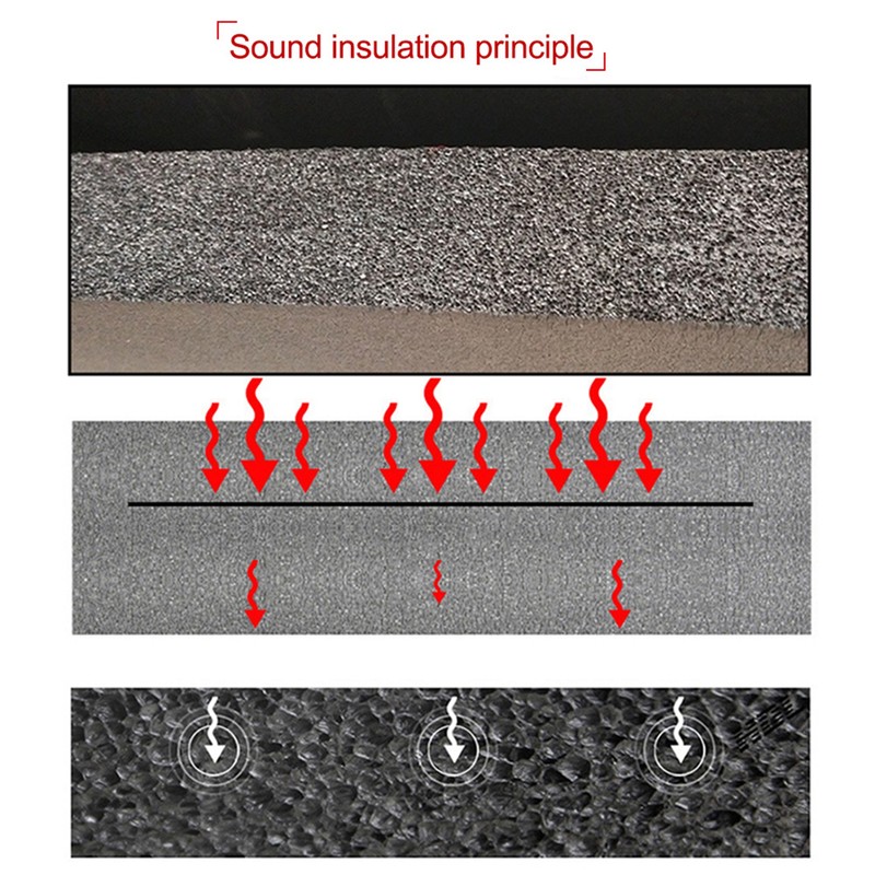 6mm 500x2000mm 20〃x79〃 Auto Car Truck Firewall Heat Sound Deadener
