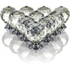 FiNeWaY Premium Set of 10 Drawer Door Knob Crystal Diamond Cupboard Wardrobe Furniture Pull Handle with Screws - Ideal for Wardrobes Cabinets Drawers Cupboards Dressing Table Home Office