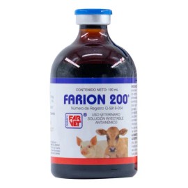 Farion 200 Hierro Medicado Antianémico Para Cerdo 100ml