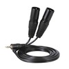 [WV-9272-1.5B] XLR Canon Male x 2 to 3.5mm Stereo Mini