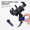 Motorcycle Phone Mount Holder with Vibration Dampener Anti-theft Motorcycle Cell