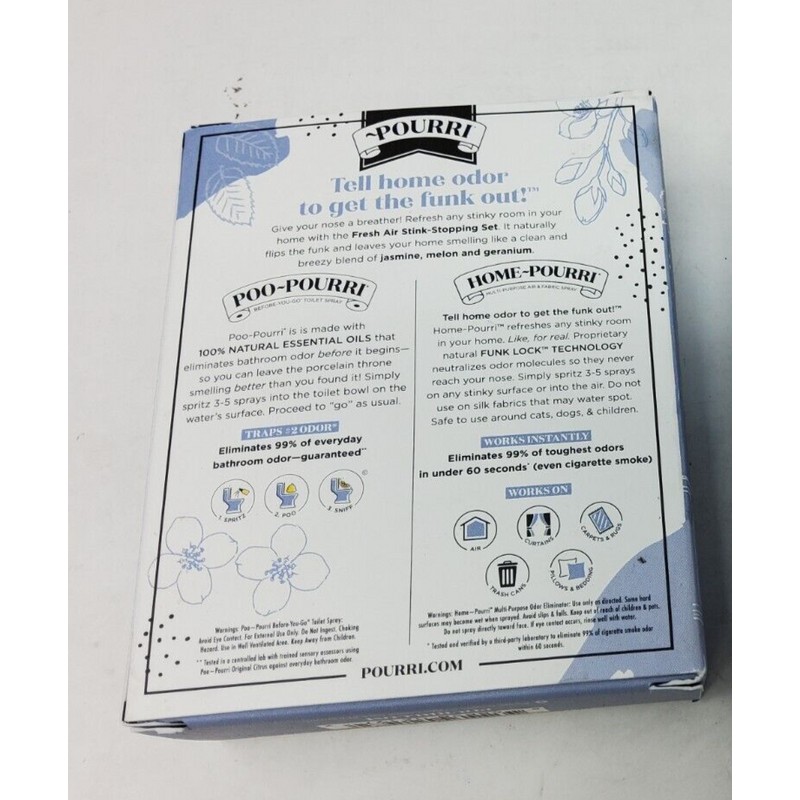 Poo-Pourri Natural + Clean Home & Bathroom Stink Stopping Set