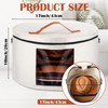 Suzile 4 Pack Large Round Foldable Hat Box for Women