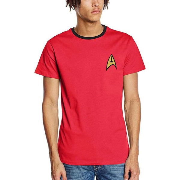 Changes Star Trek Engineering Security Uniform Badge Costume T-Shirt (Large)
