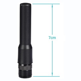 BINGFU Amateur Radio Antenna BNC Male 20MHz - 1300MHz Soft Antenna CB Radio Antenna Police Scanner Antenna 2 Pack