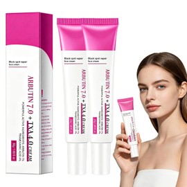 3pcs Crema Despigmentante con Arbutina 7% y Ácido Tranexámico 4%,Crema Aclarante Facial para Manchas Oscuras,Pecas y Pigmentación,Corrector de Tono Desigual,Hidratante Iluminadora para Rostro y Cuerpo (2pcs)