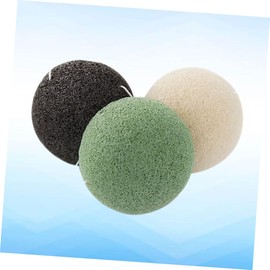 Mikinona 3pcs Natural Facial Sponges Face Wash Flutter Gentle Cleansing Sponge for Daily Exfoliation Vegan Biodegradable Safe for Sensitive Skin