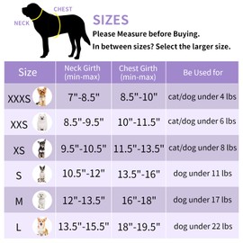 AIITLE Dog Harness No Choke Over, Step in Adjustable Dog Harness with a Leash, Breathable Mesh and Quick-Release Buckle - Outdoor Walking, Camping, Training for Medium Dogs Purple-White L