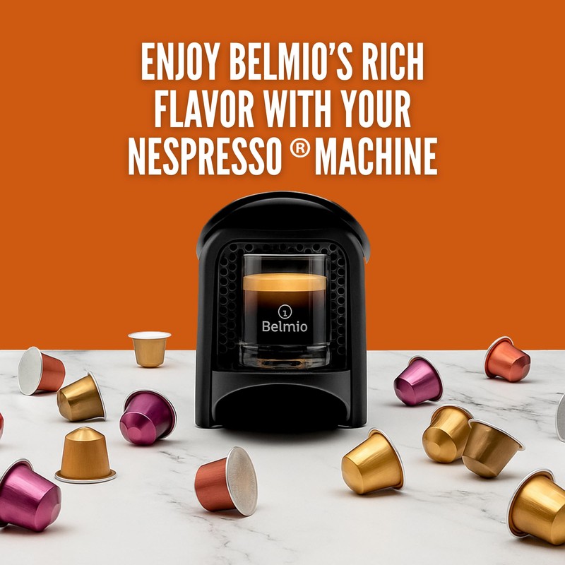 Belmio Lungo Delicato Espresso Coffee Pods – Light Roast –