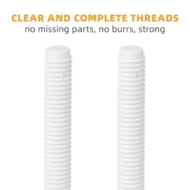 DOITOOL Tornillos Para Tapa De Inodoro Juego De 2 Piezas Con Tuercas Plásticas Para Montaje De Asiento De Wc Repuestos De 2.55 Pulgadas Para Baño