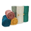 Douceur d'Intérieur Lucile 220 x 240 cm Polycotton Blanket, Blue