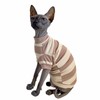 Sphynx Cat Clothes Shirts for Hairless Cat, Wide Stripe Cats