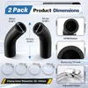 2 Pack Molded Coolant Hoses Kit, Compatible with Ford/Gates 22038