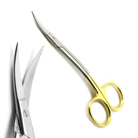 MEDSPO Professional Dental Surgical Medical Dissecting Scissors | Trimming Cutting Nursing Stitch Suture Veterinary | Tissue Surgery Instruments (La Grange Scissors TC)