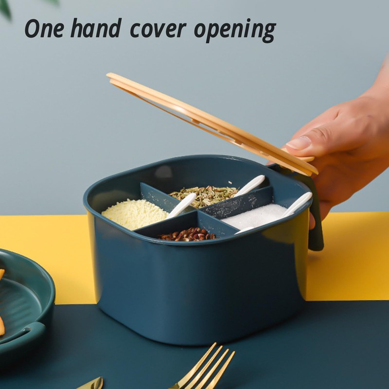 Hapivida Spice Container with Lid, 14 x 8 cm, 4