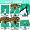 Landscape Tarp, 78.7"X78.7" Pruning Tarp with Hole, Bush Trimming Tarp,