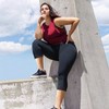 we fleece 3 Pack Plus Size Capri Leggings for Women