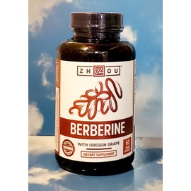 Zhou Nutrition Berberine Zhou 1000mg 60 Veggie Caps Exp 9/25