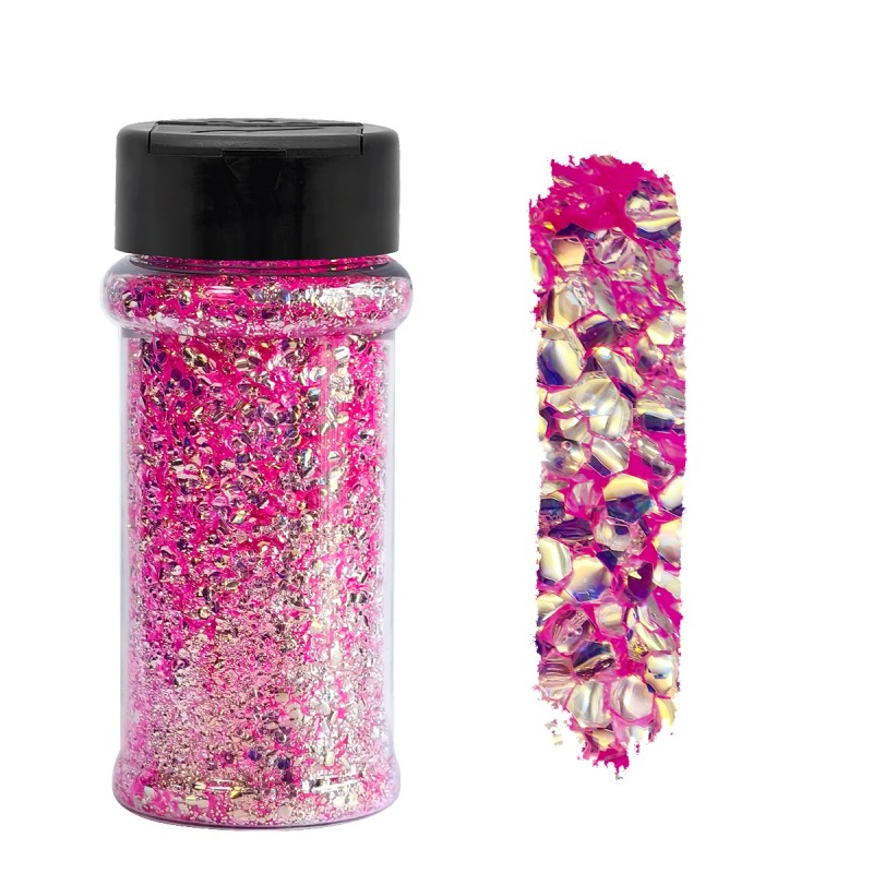 Eco-Friendly High Sparkly Spring Mix Glitter Set 12 Colors 2oz