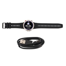 Outdoor Intelligent Watch Bluetooth Calling Men Fitness Wristwatch Electronic Watch with Battery Black